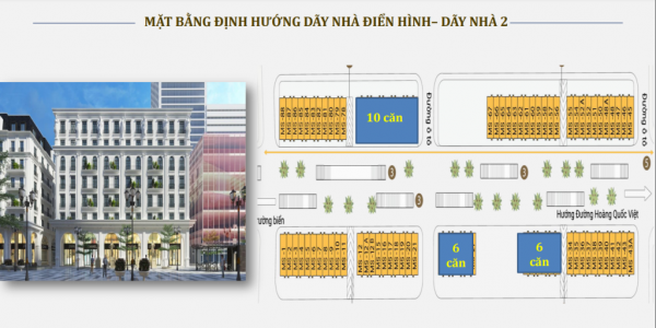 Mặt bằng dãy nhà 2