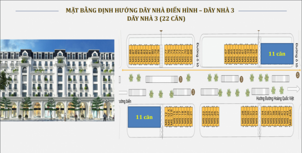 Mặt bằng dãy nhà 3