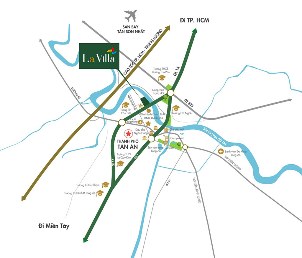 Lavilla Green City (Biệt thự ven sông Vàm cỏ)