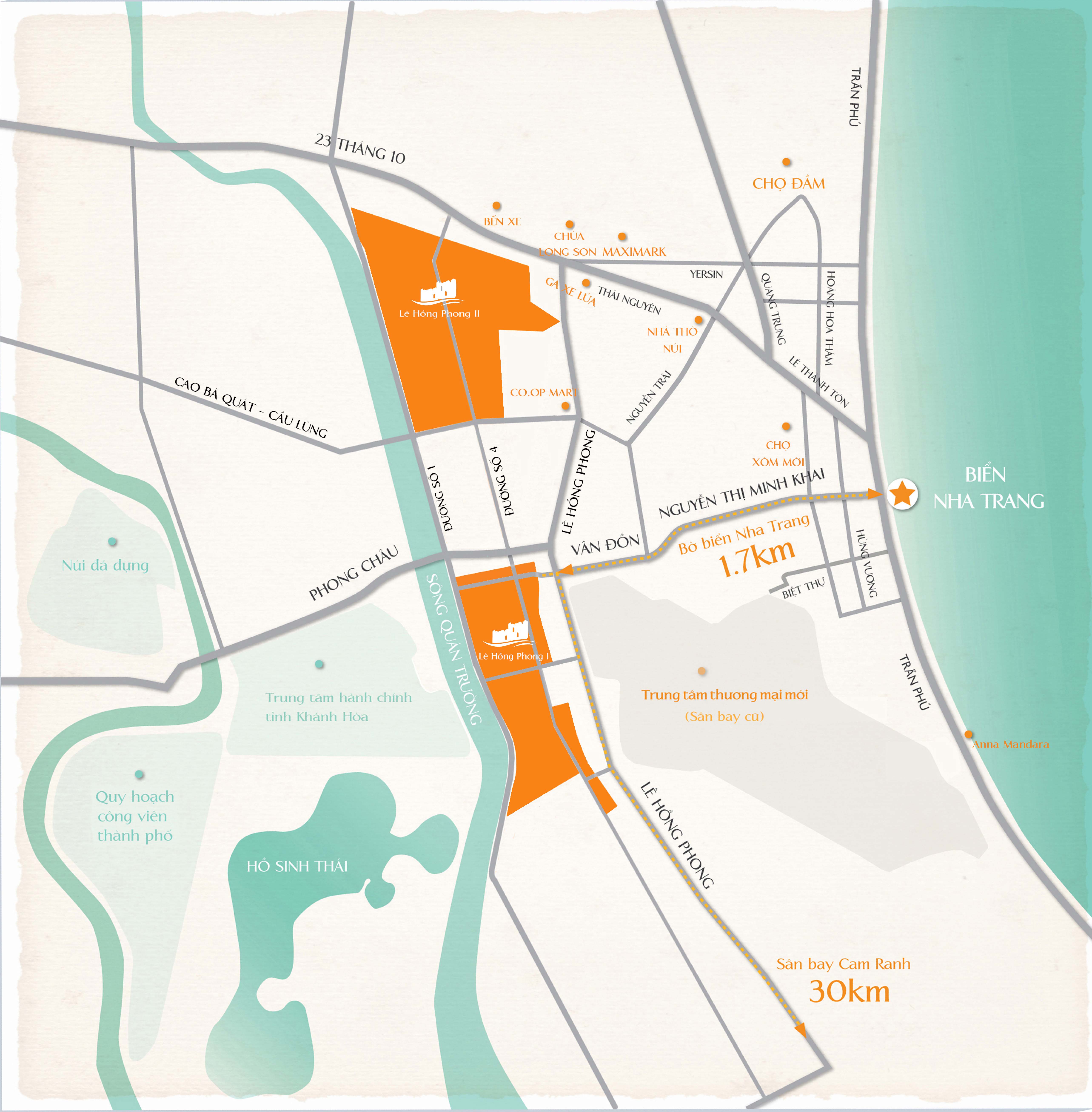 Khu đô thị Lê Hồng Phong I - Khu đô thị mới The Venesia