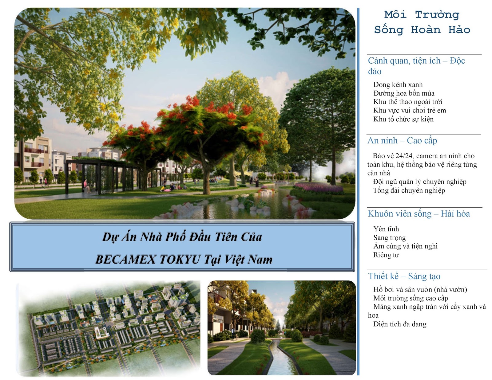 Khu đô thị vườn Midori Park - Khu đô thị vườn Tokyu Bình Dương