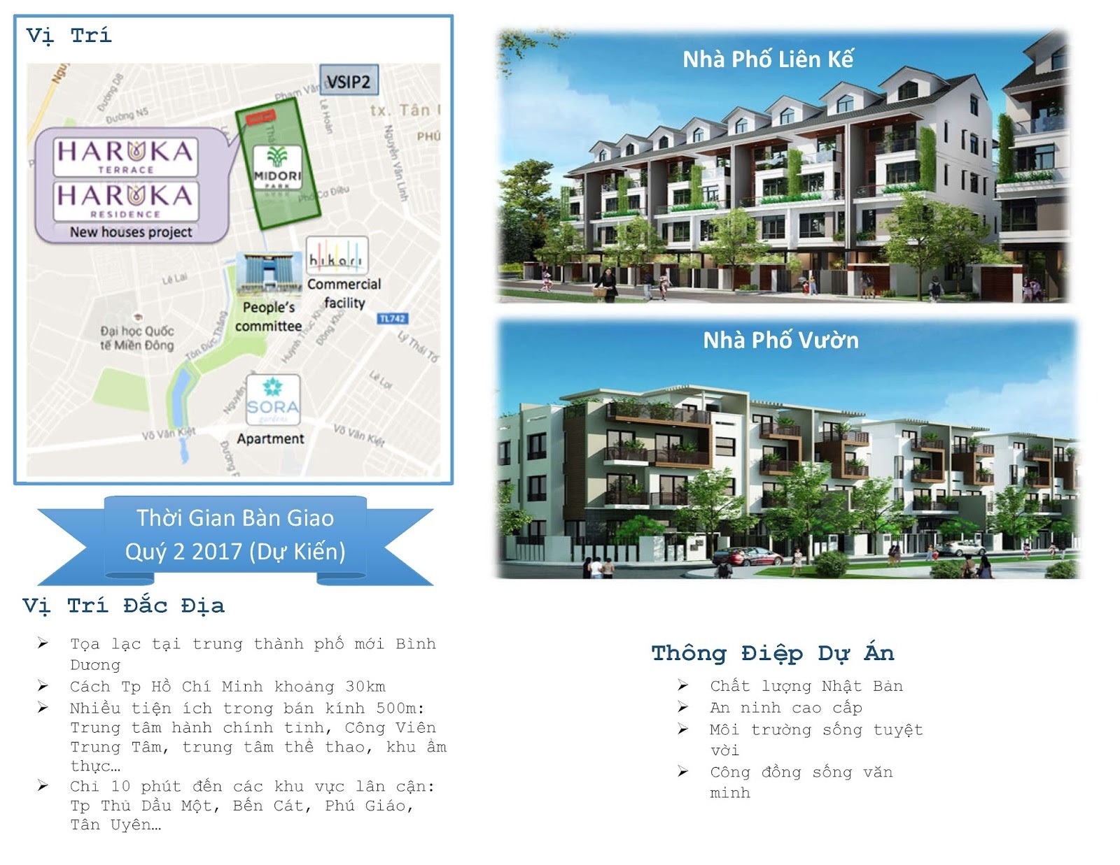 Khu đô thị vườn Midori Park - Khu đô thị vườn Tokyu Bình Dương