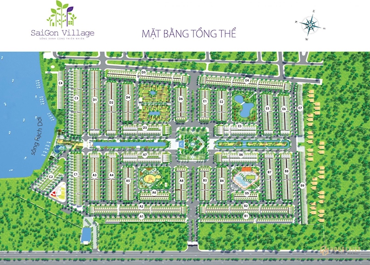 Nhà phố vườn ven sông Saigon Village