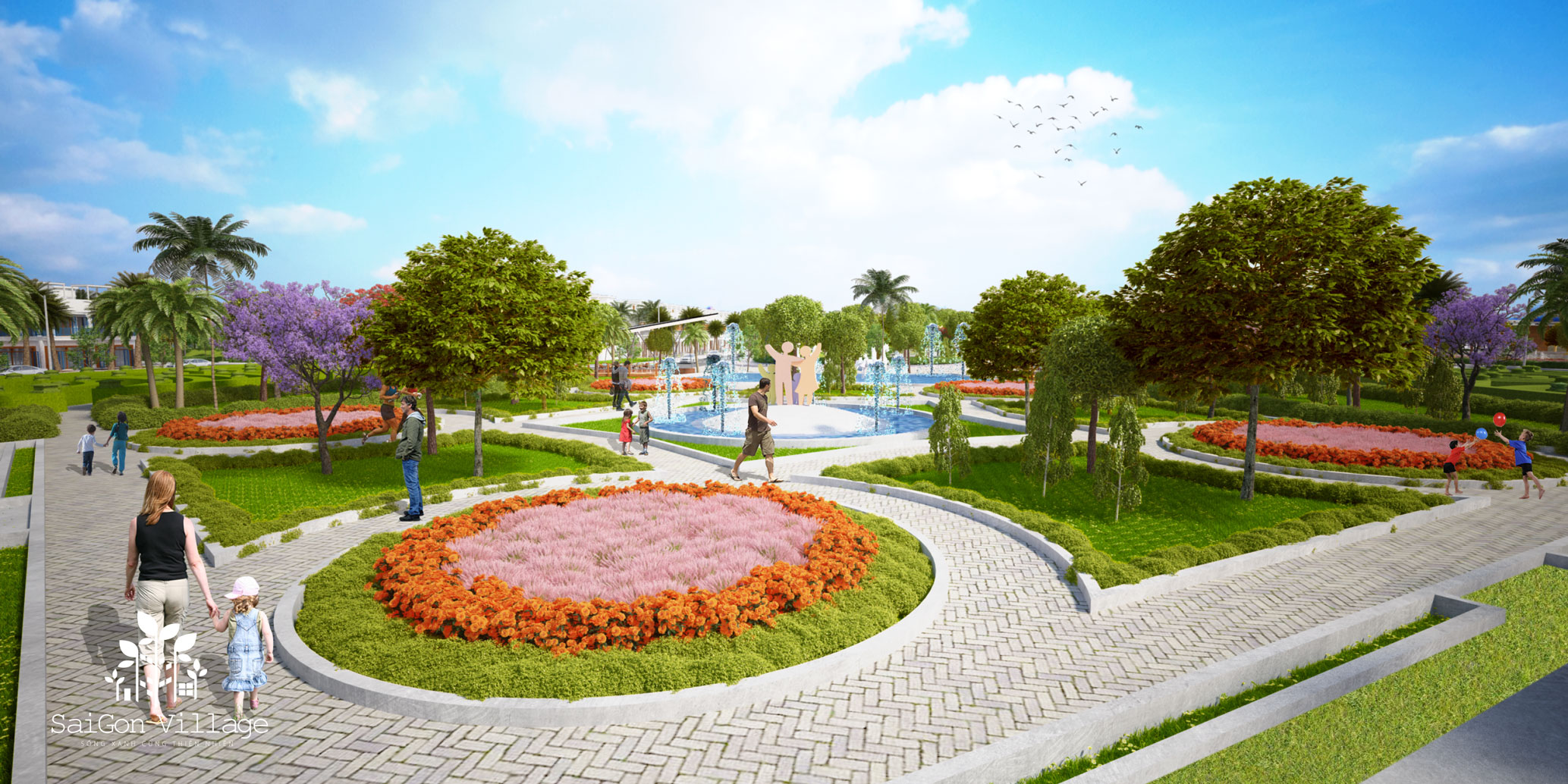 Nhà phố vườn ven sông Saigon Village