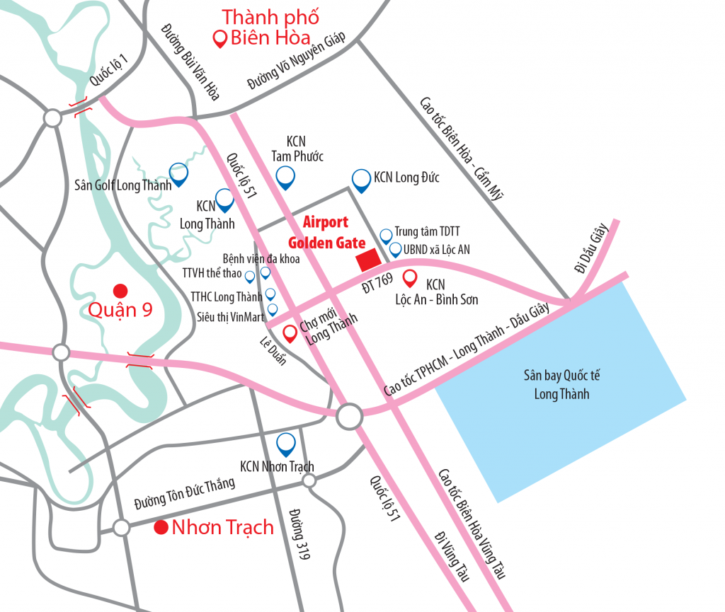 Đất nền Airlink Town (Khu dân cư Airport Golden Gate)