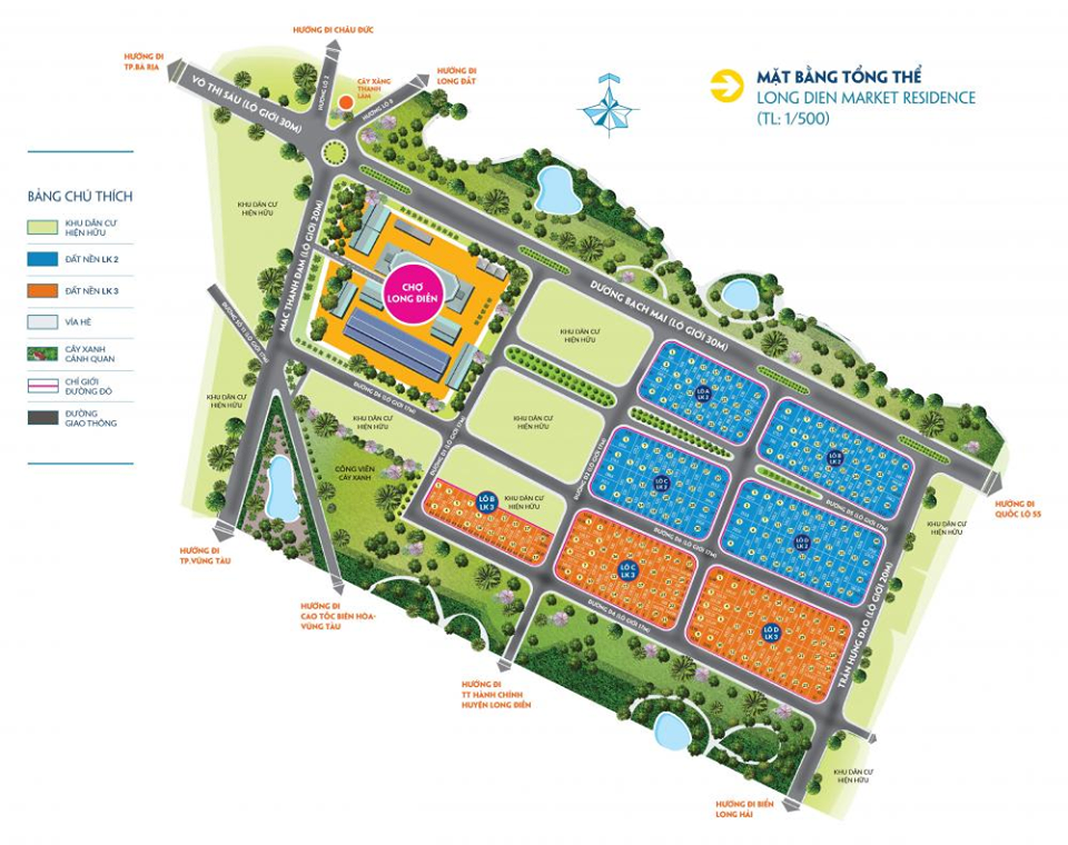 Khu dân cư phố chợ Long Điền