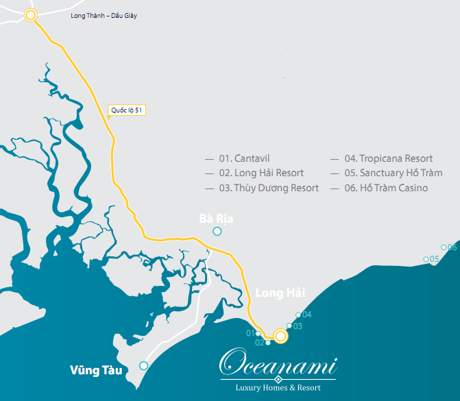 Khu biệt thự nghỉ dưỡng Oceanami Luxury Homes & Resort