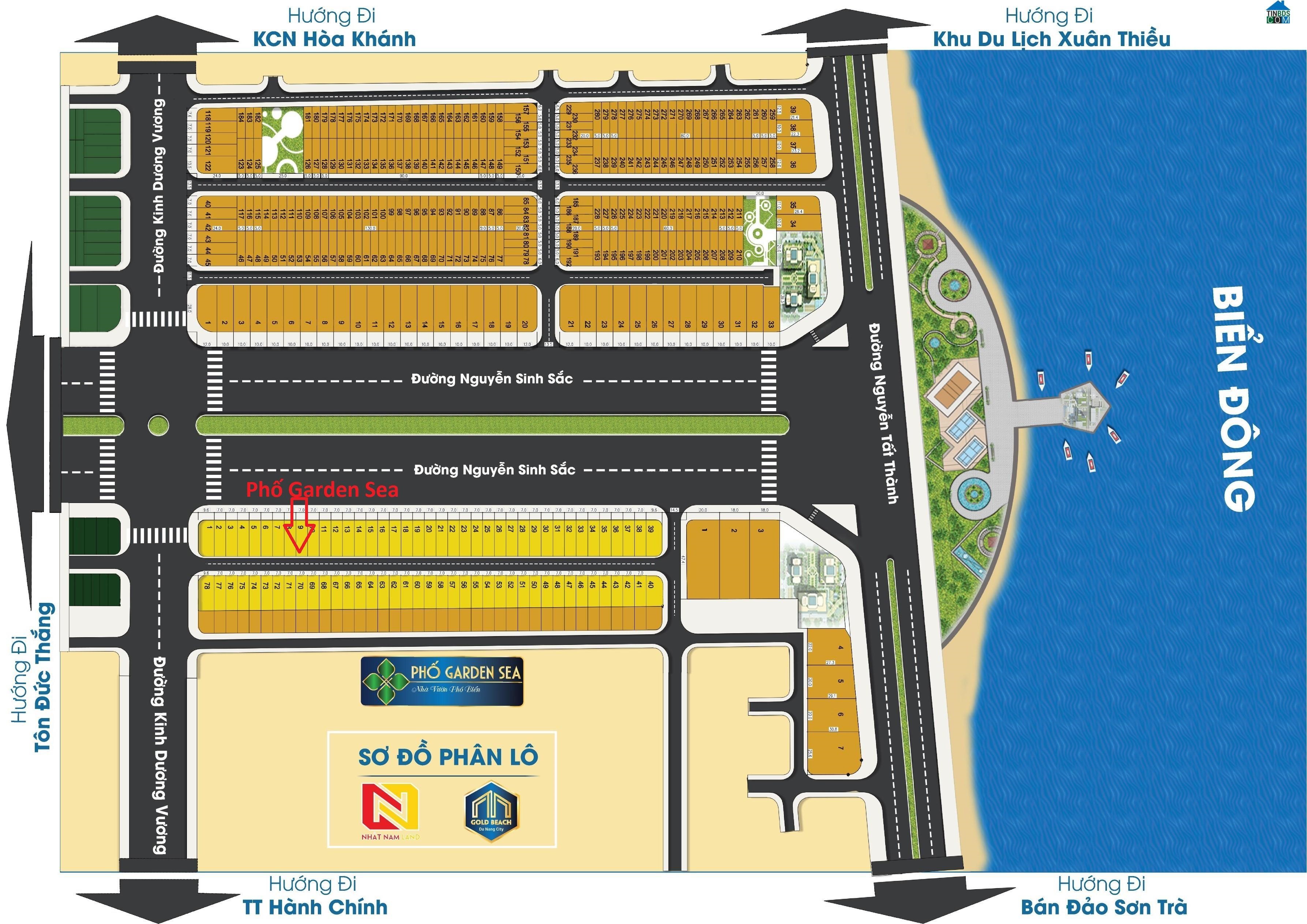 Đất nền phố Garden Sea Đà Nẵng - Khu phức hợp Gold Beach